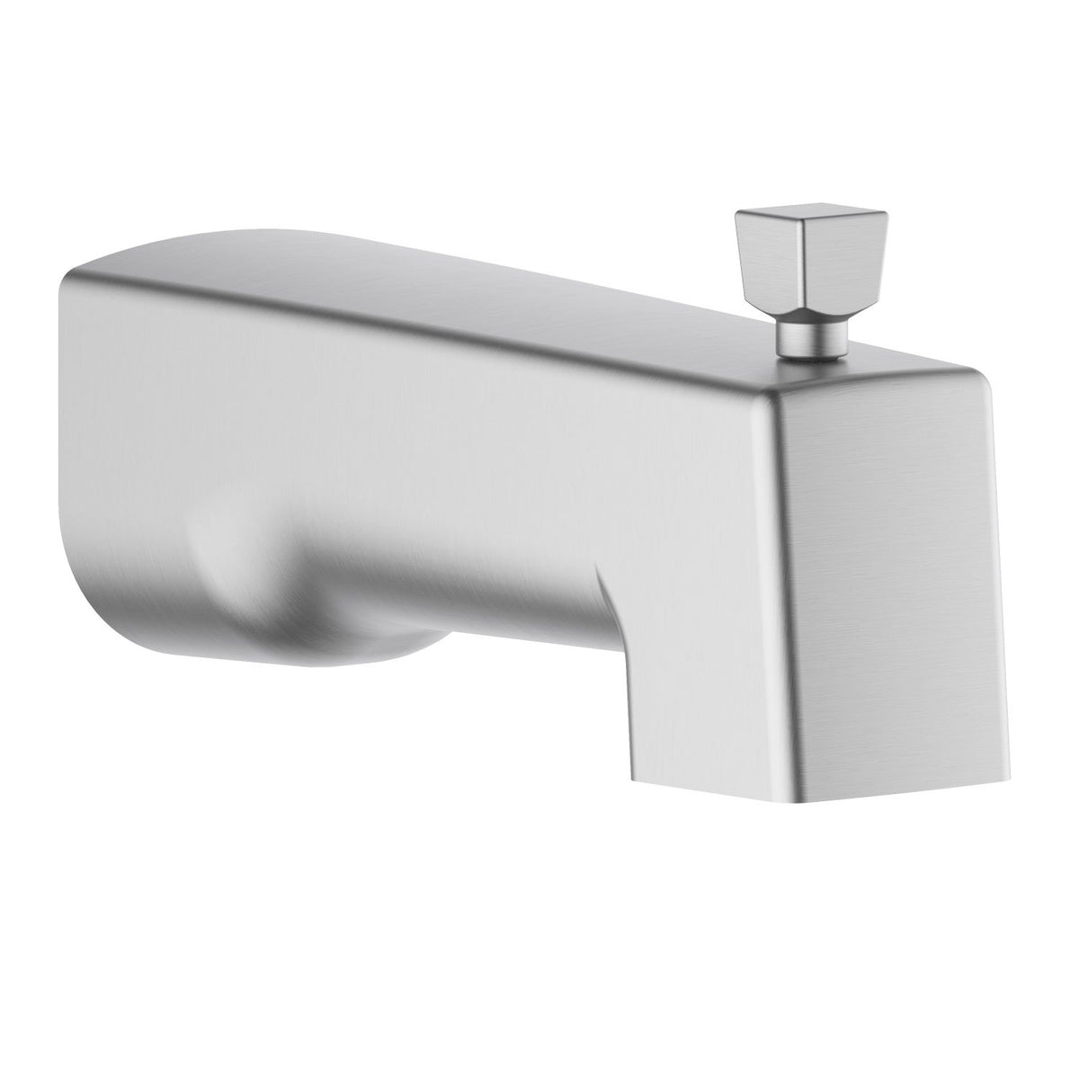 Aquavit brushed nickel zinc alloy slip-fit diverter tub spout BSZ03