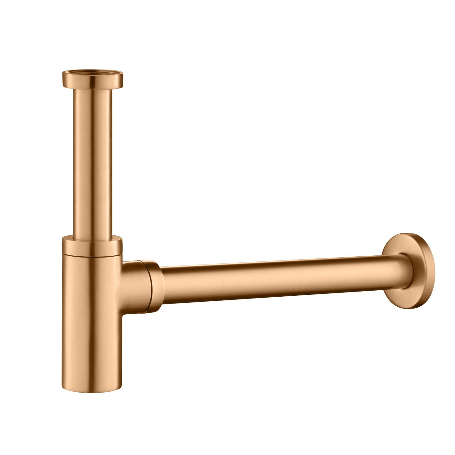 BT0010 brushed rose gold extra-tall brass bottle trap