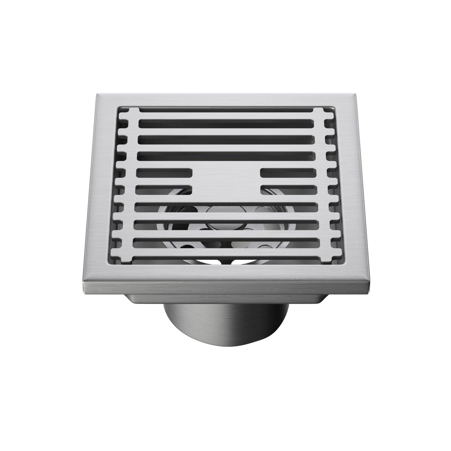 Aquavit Square Shower Drain – 4" & 6" SUS304 Stainless Steel CDC02