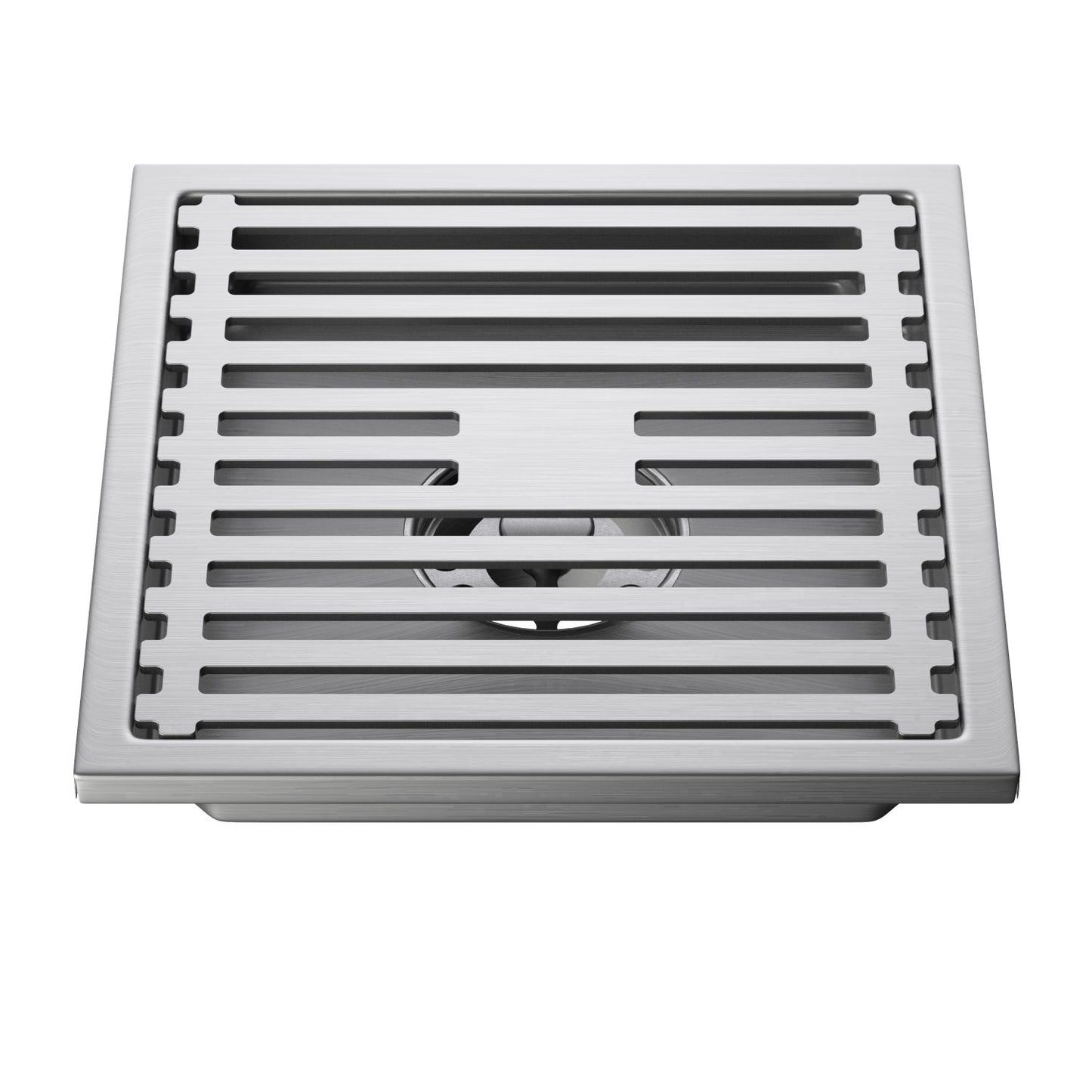 Aquavit Square Shower Drain – 4" & 6" SUS304 Stainless Steel CDC02
