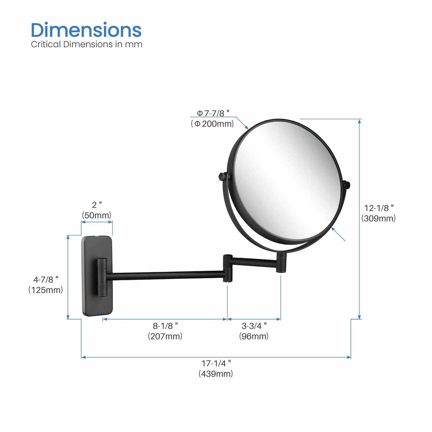 5X Zoom Professional Makeup Mirror CM011500