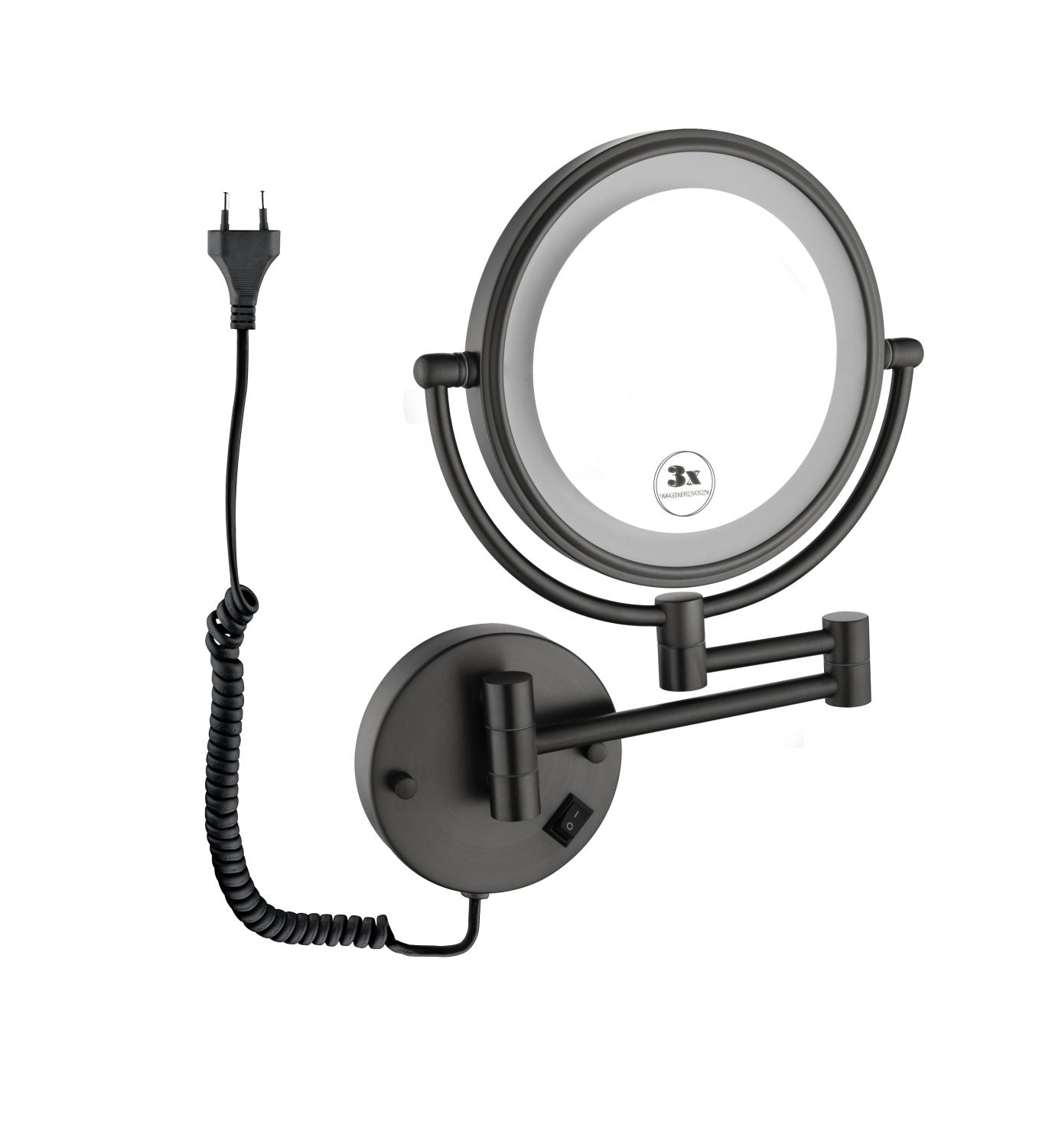 Aquavit Brass Wall-mounted LED Makeup Mirror CM051301