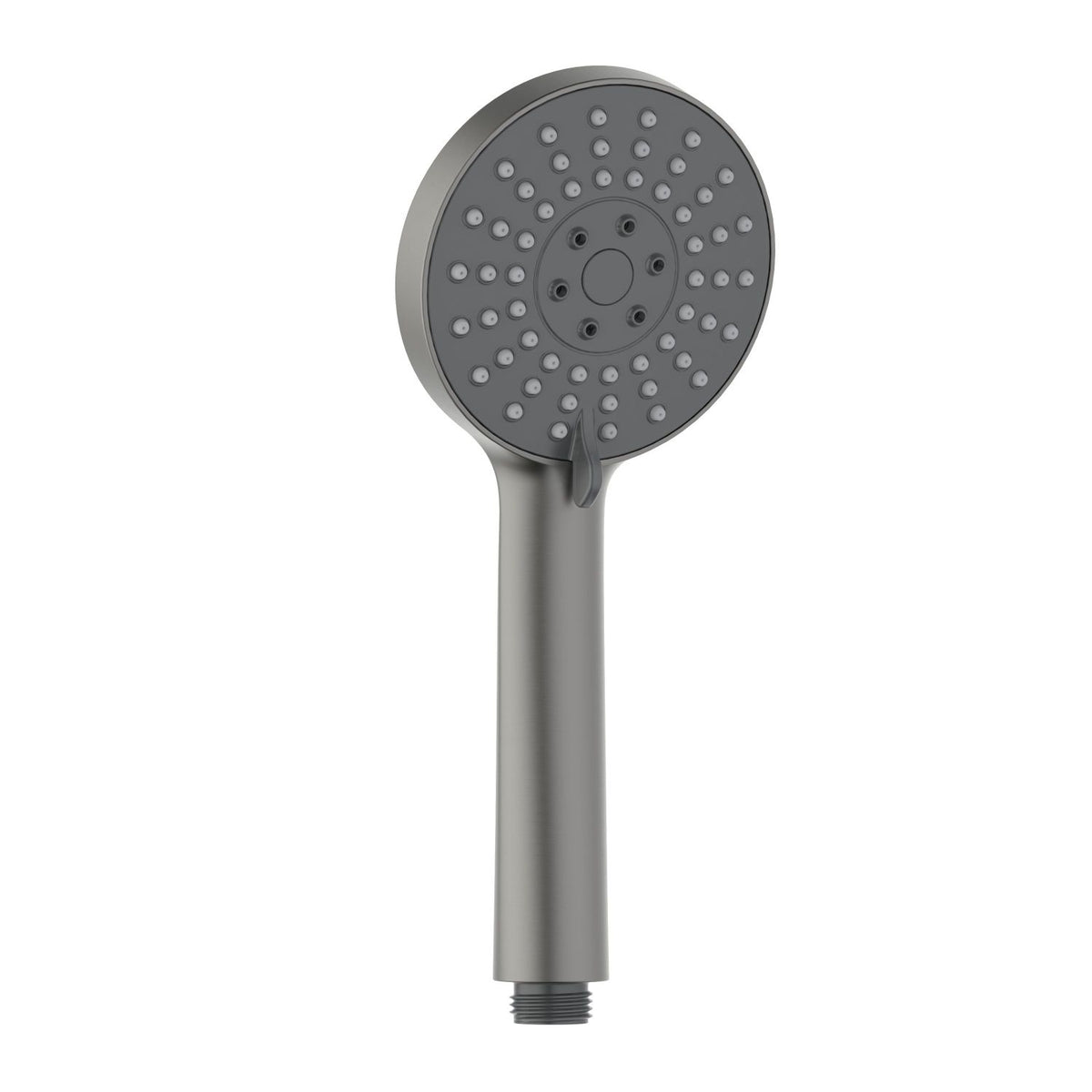 HS2013 brushed gunmetal round ABS 3-function hand shower with selector lever