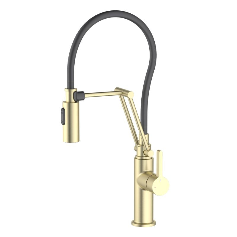 Aquavit Pull-Out Kitchen Faucet with pull out black hose KF15302