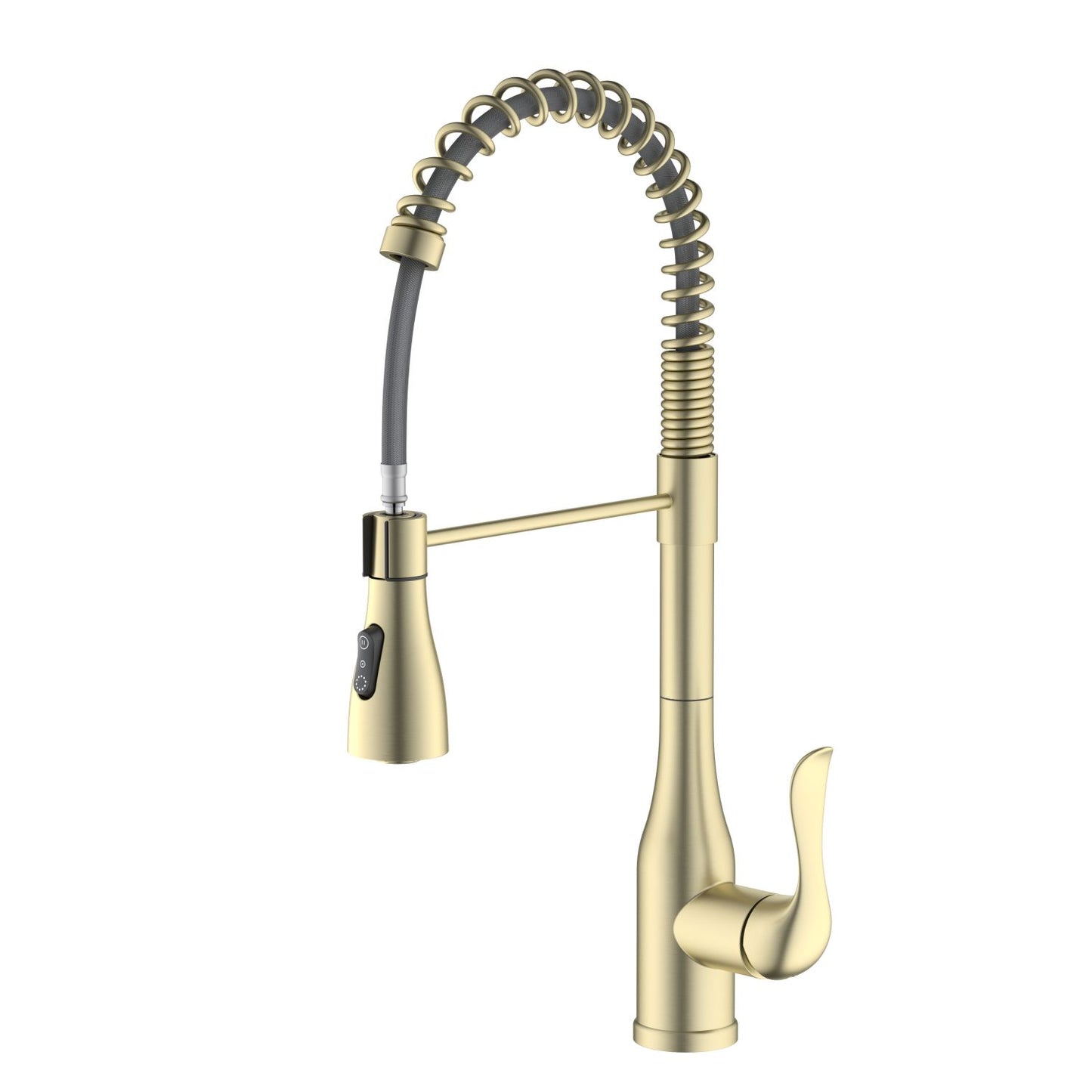 Commercial style Single handle pull down kitchen faucet with 3 way sprayer KF18201