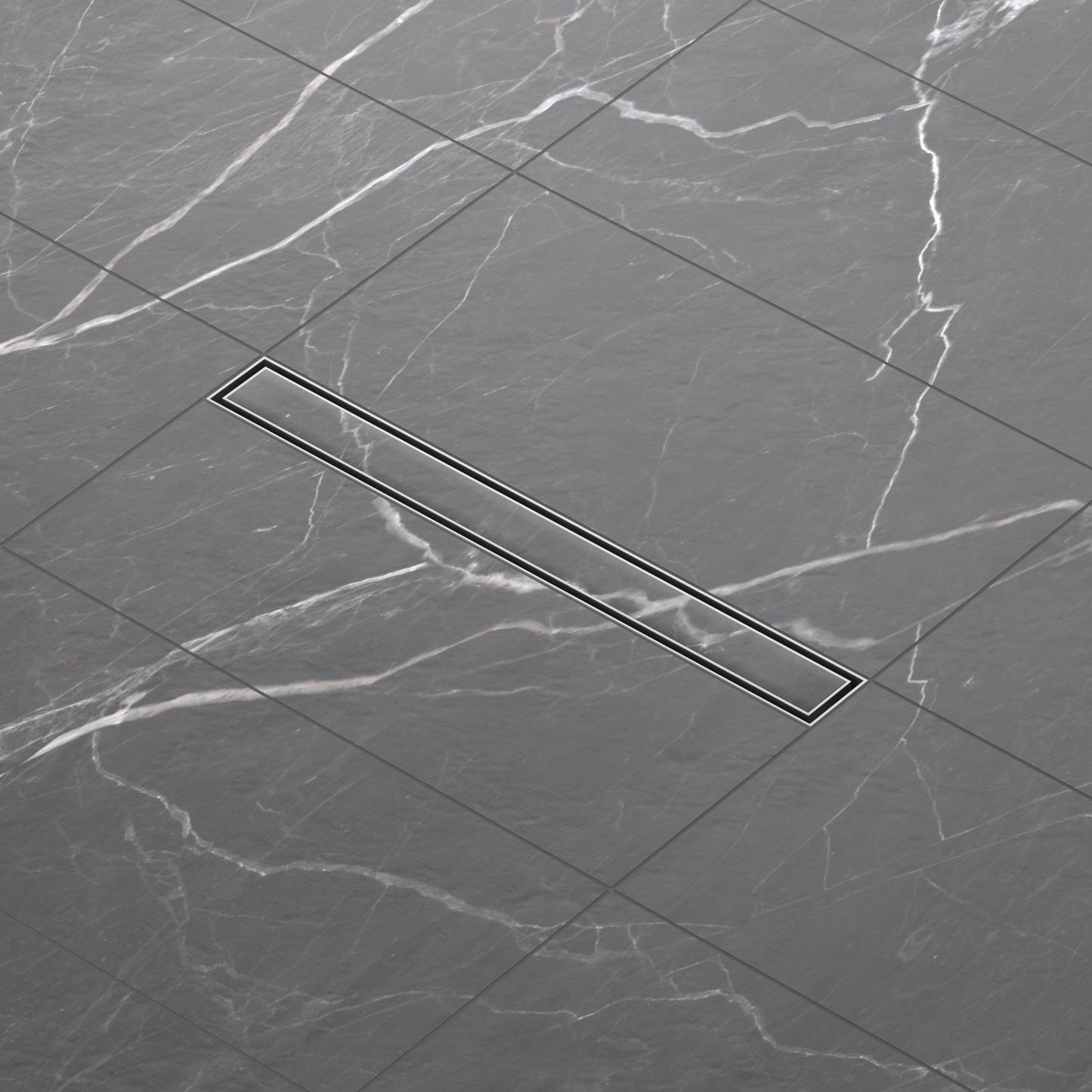 Aquavit Reversible Tile-In Linear Shower Drain LDB01