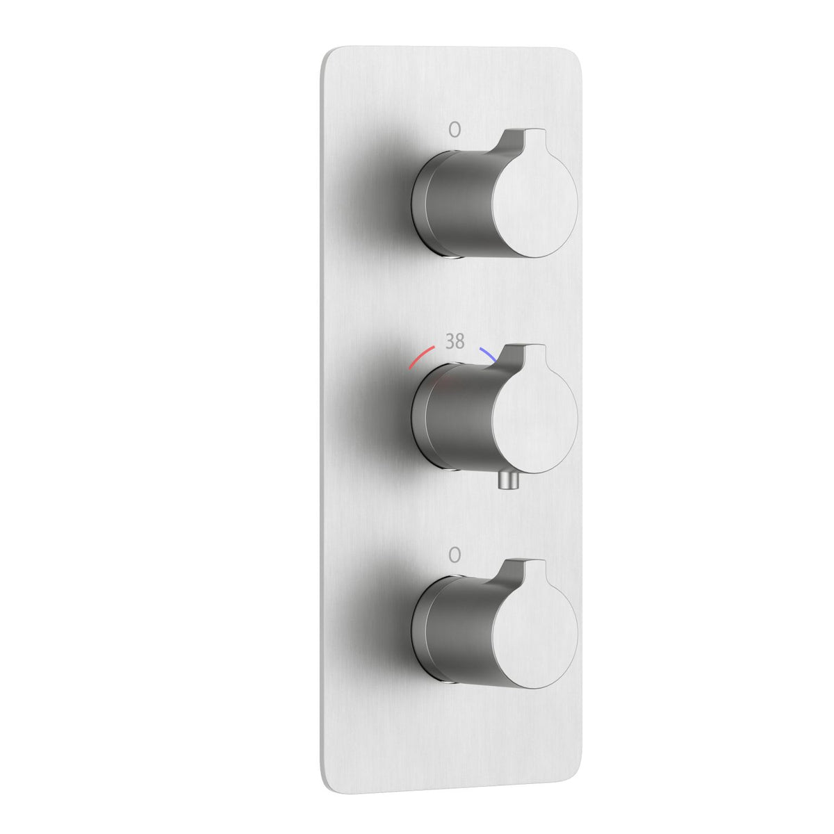 Aquavit brushed nickel three-control 2- to 6-function thermostatic shower valve trim kit PH0953X01