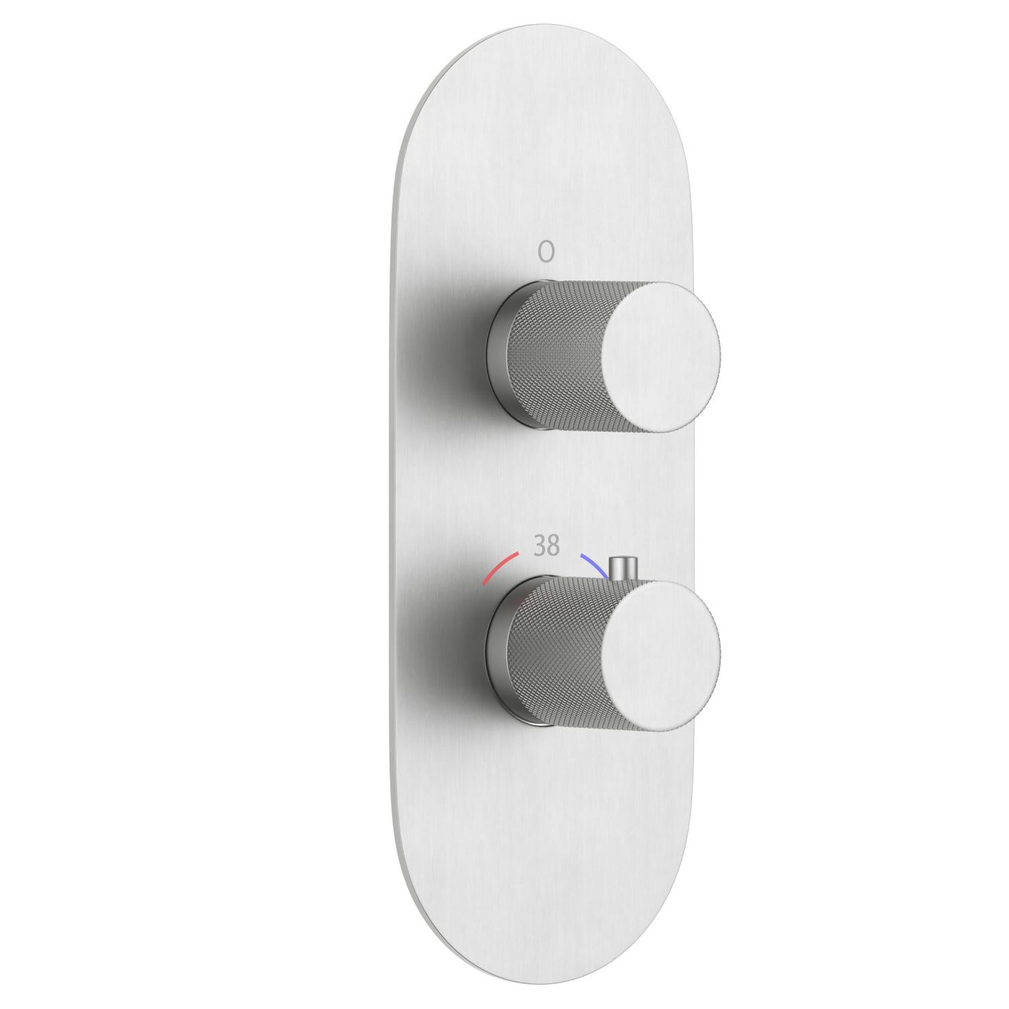 Aquavit knurled handle thermostatic shower trim kit
