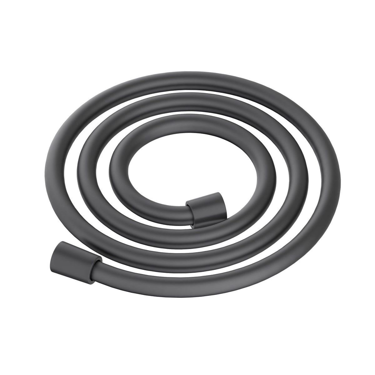 SL1503 matte black silicone anti-twist shower hose with G1/2 connections