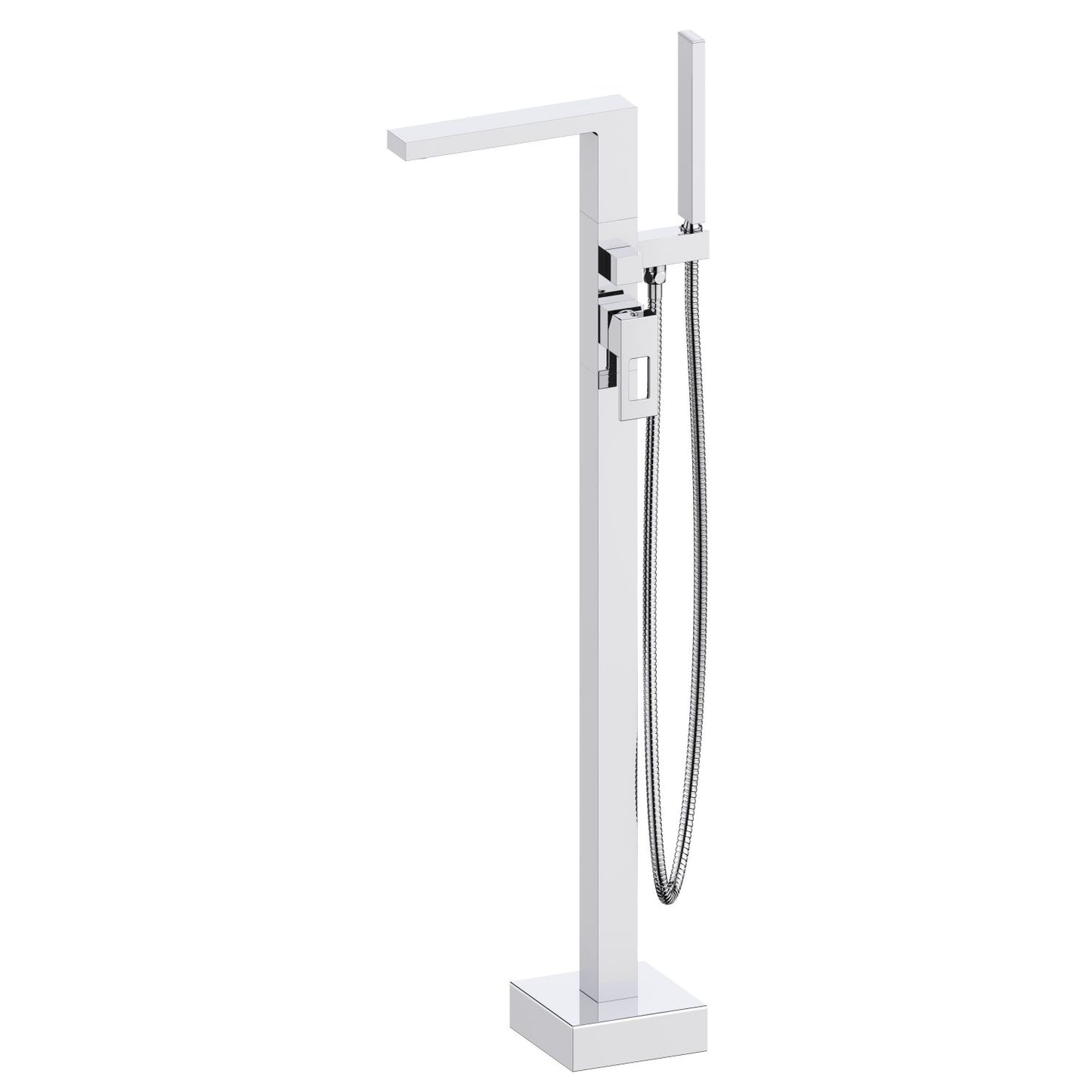 Aquavit Hollow Square Freestanding Brass Tub Faucet with TF0603011