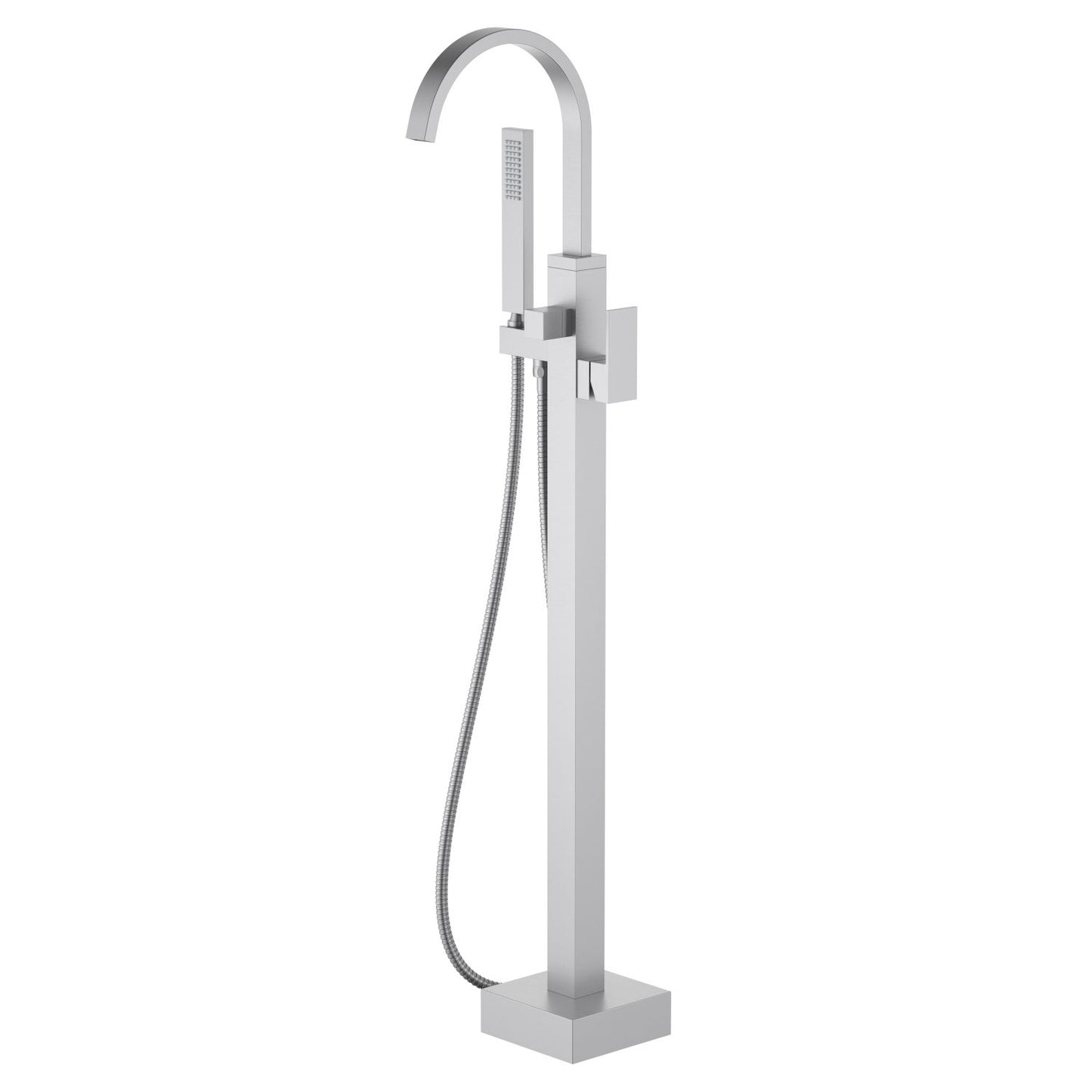 Cube Single Handle Floor Mounted Freestanding Tub Filler TF0803031