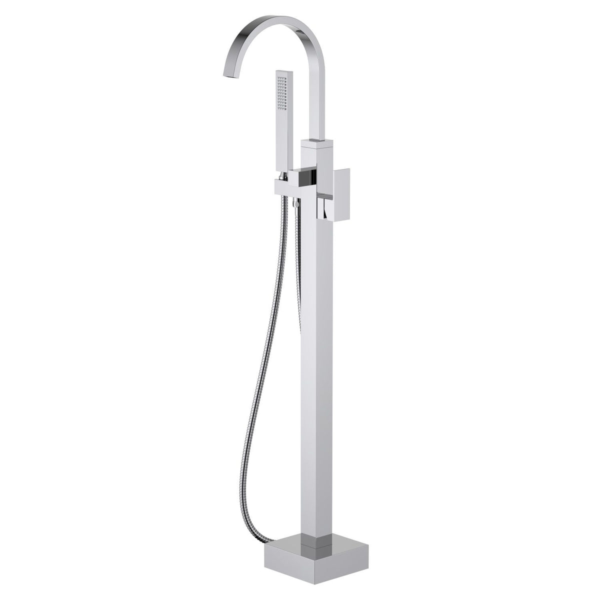 Cube Single Handle Floor Mounted Freestanding Tub Filler TF0803031