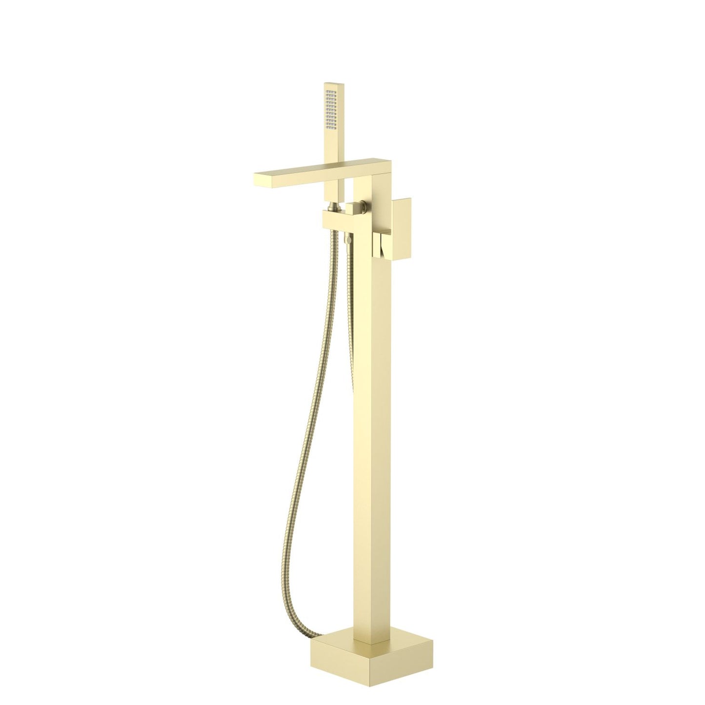 Aquavit Cube Freestanding Tub Faucet with Low Profile Brass Spout and Diverter TF0806011