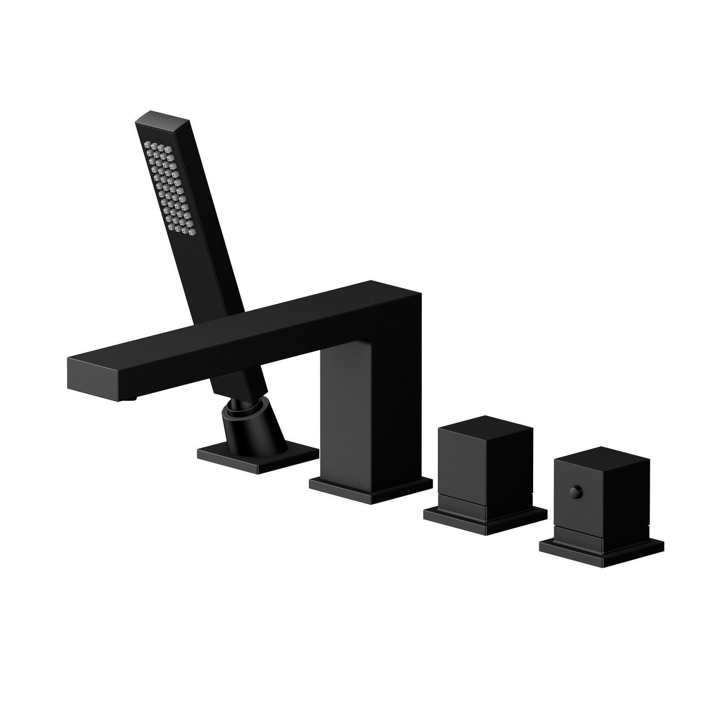 Cube Thermostatic Bathtub Faucet with 4 Holes TF0808015