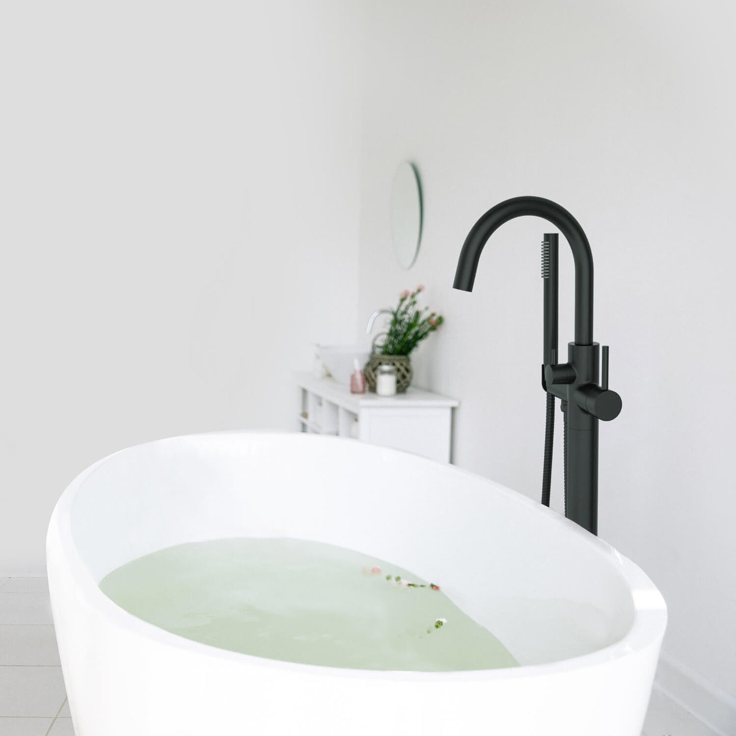 Aquavit Circular Floor mounted bathtub mixer TF0903013