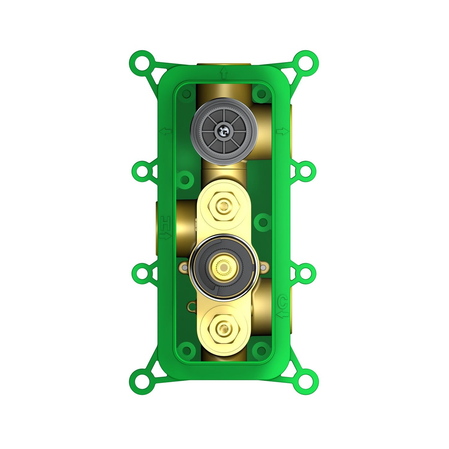 Thermostatic shower valve with French Vernet CA43 cartridge