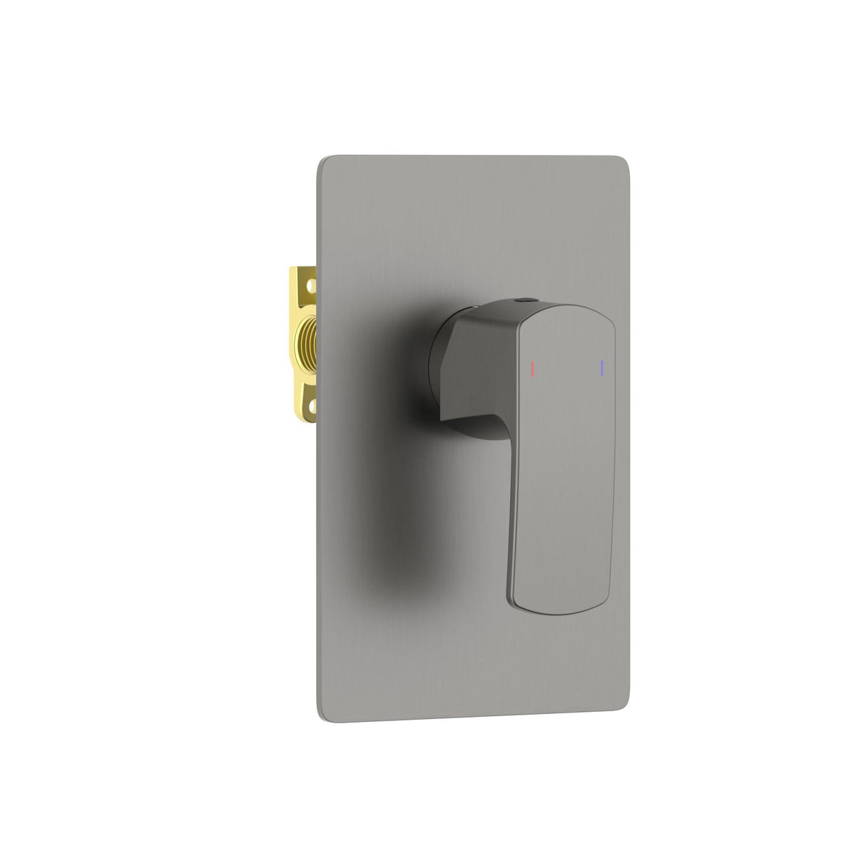 Aquavit Cascade brushed gunmetal one-outlet concealed shower mixer VT0311101