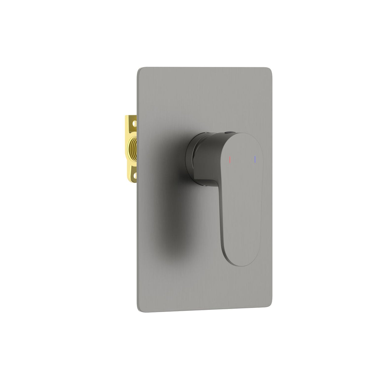 Aquavit Tender brushed gunmetal one-outlet concealed shower mixer VT0411101