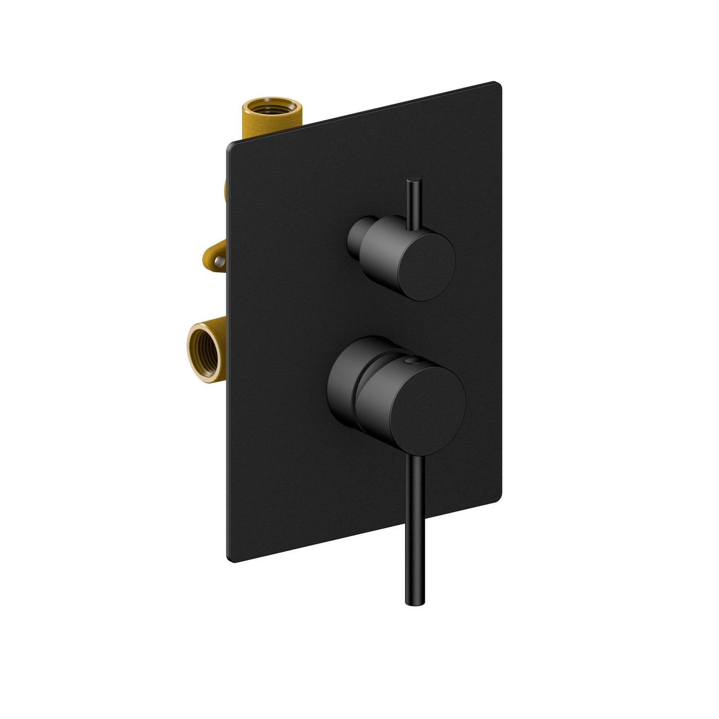 Circular Concealed brass shower mixer with 2 outlets VT0912203