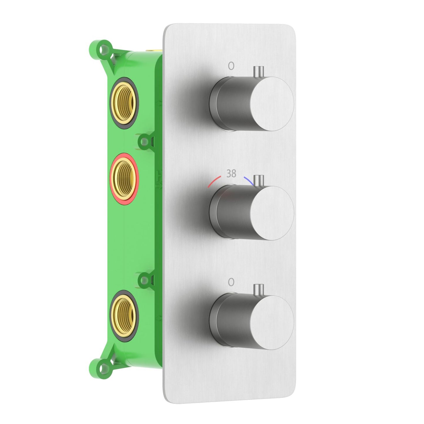 5-Function Concealed Thermostatic Shower Valve System with Simultaneous Outlet Control VT0953503