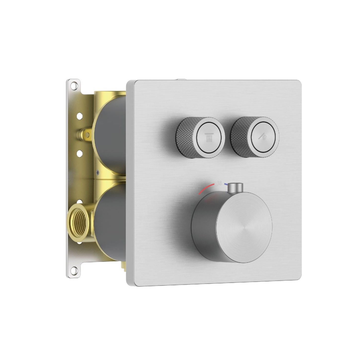 Aquavit C Series High-End Push-Button Thermostatic Shower Mixer VT12C3201