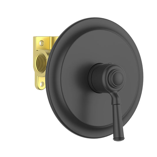 Aquavit Victoria matte black one-outlet concealed shower mixer VT1511101