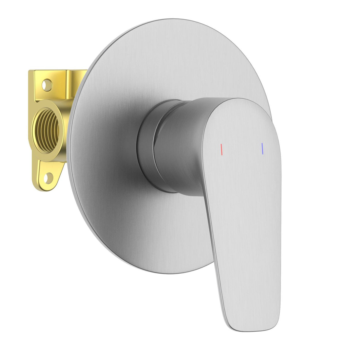 Aquavit Harmony brushed nickel one-outlet concealed shower mixer VT2211101