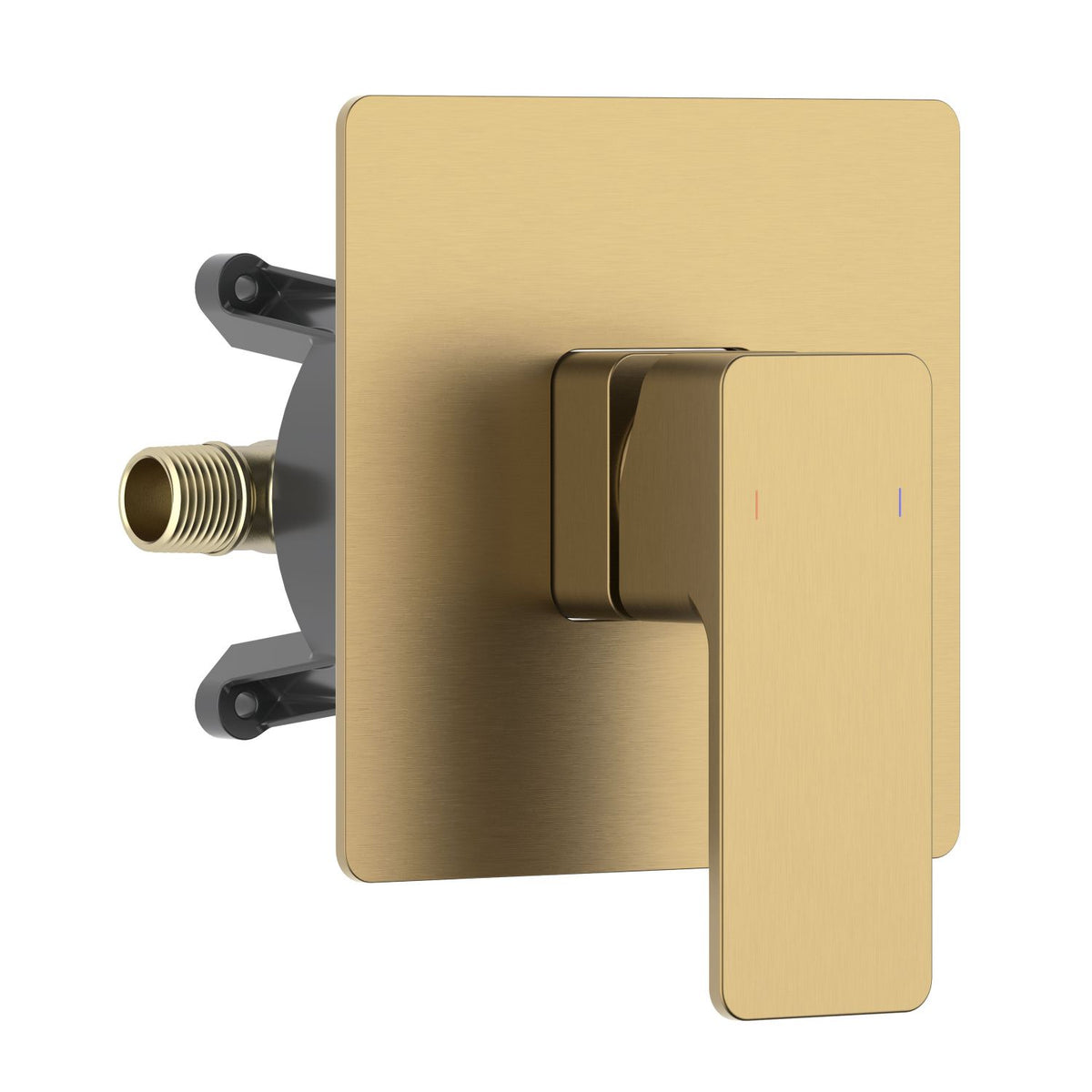 Aquavit INFINITY brushed brass one-outlet pressure-balance shower valve and trim kit VT2481101