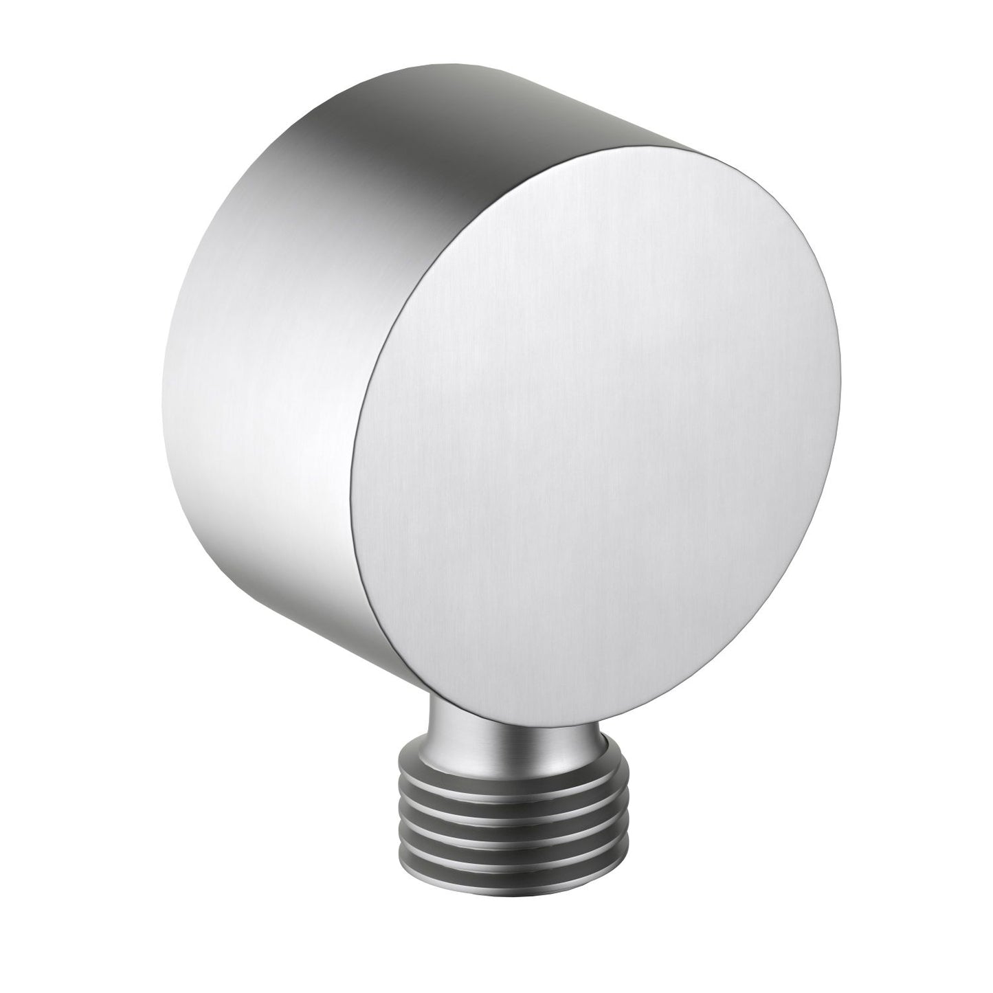 WE02 brushed nickel compact round brass hand shower supply elbow
