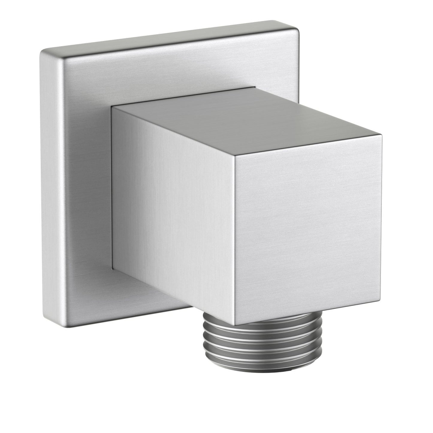 WE04 brushed nickel square brass hand shower supply elbow