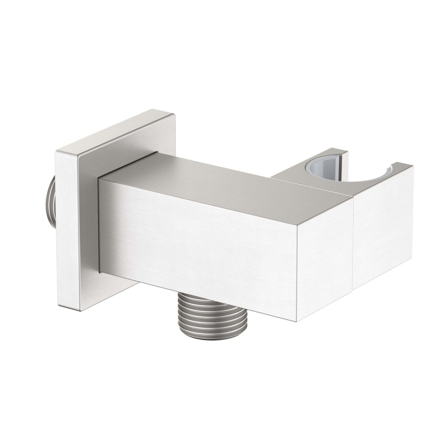WE12 brushed nickel brass wall elbow with adjustable hand shower holder