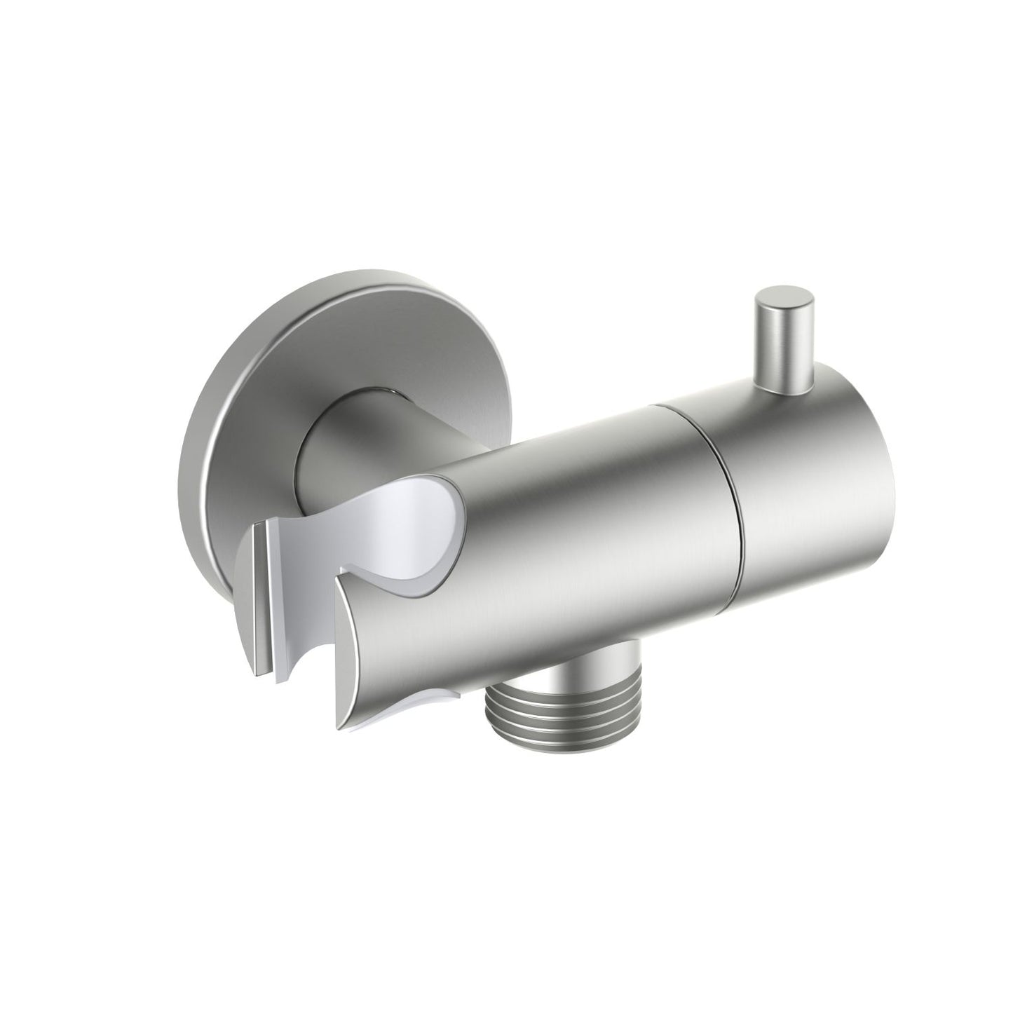 Round shower hoder with intergrated shut off WE15