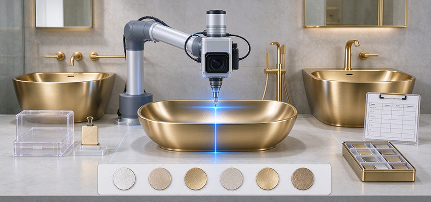 How to Specify Faucet Finishes for a Multi-Product Bathroom Collection