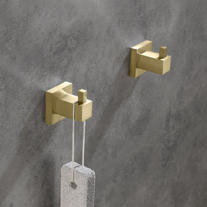 AQUAVIT Solid Brass Robe Hook with SUS304 Bracket AA010011