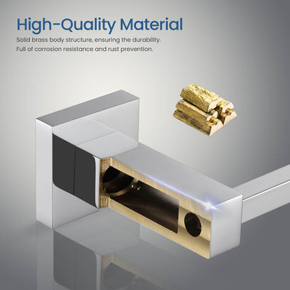 Elegant Premium Solid Brass Towel Bar 450mm AA010052