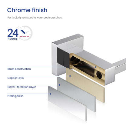 Elegant Solid Brass Towel Bar 600mm AA010053