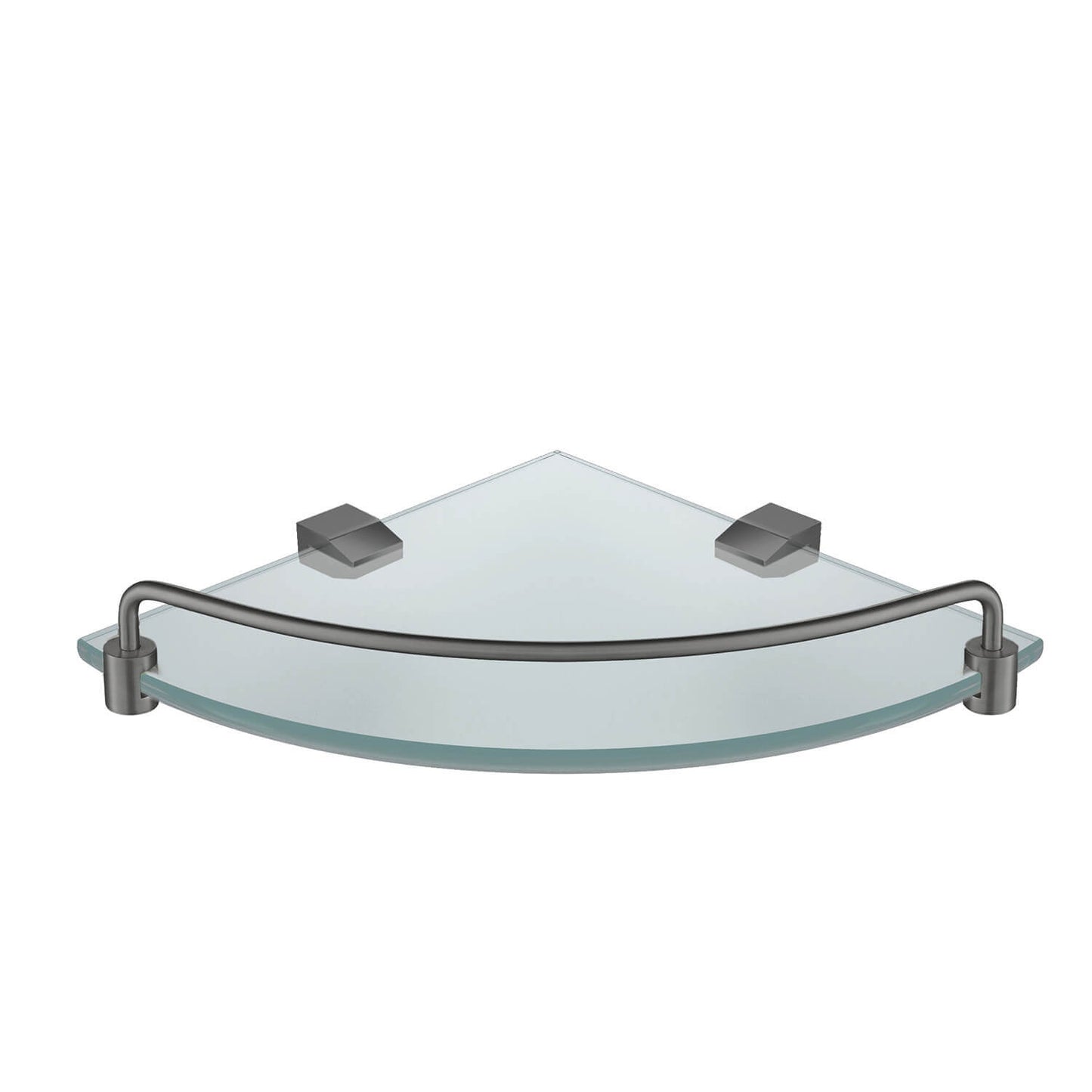 Corner glass Shelf with railing AA010073