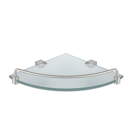 Corner glass Shelf with railing AA010073