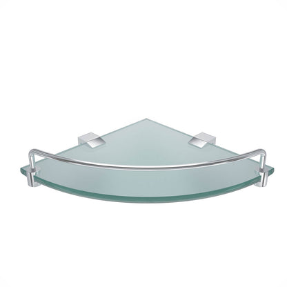 Corner glass Shelf with railing AA010073