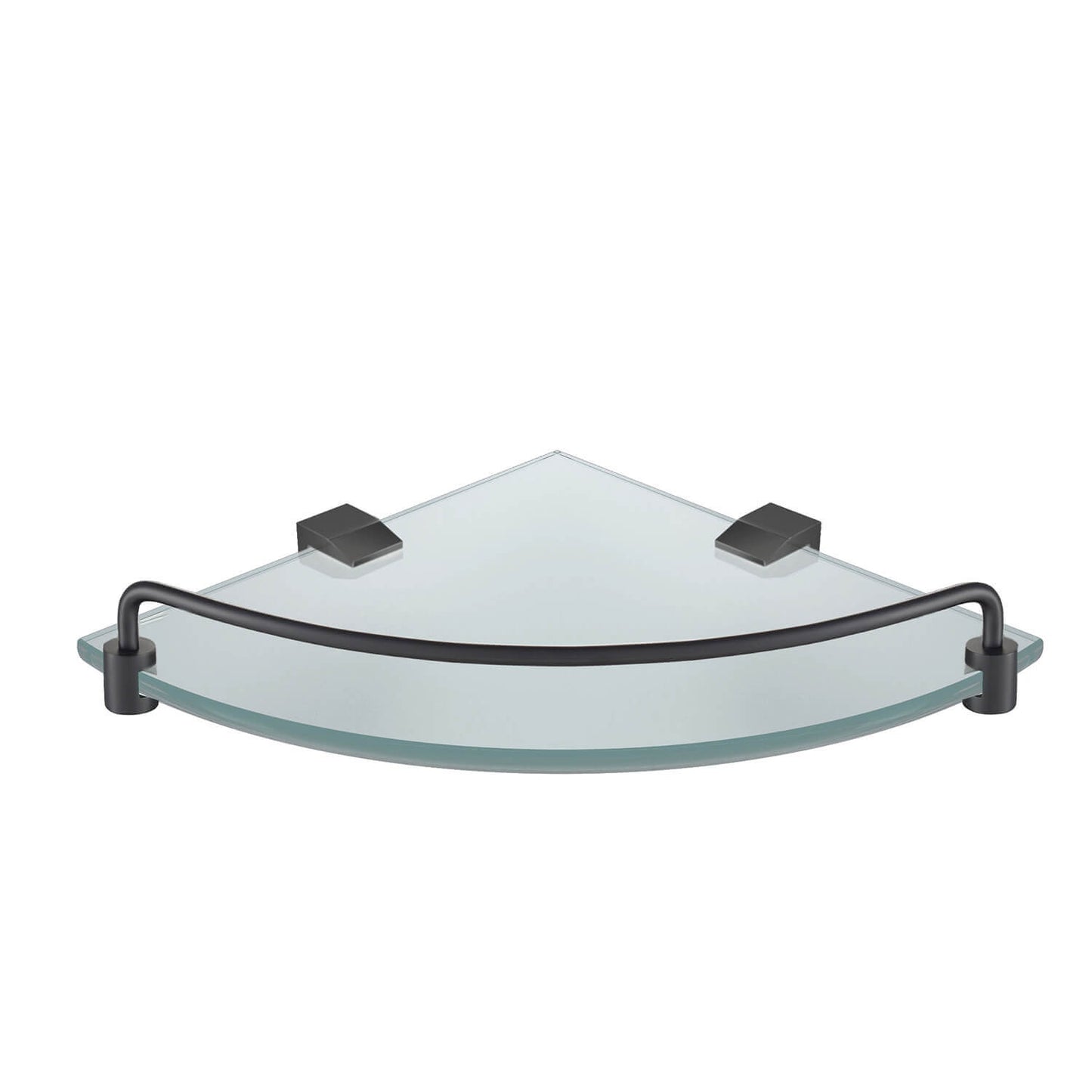 Corner glass Shelf with railing AA010073
