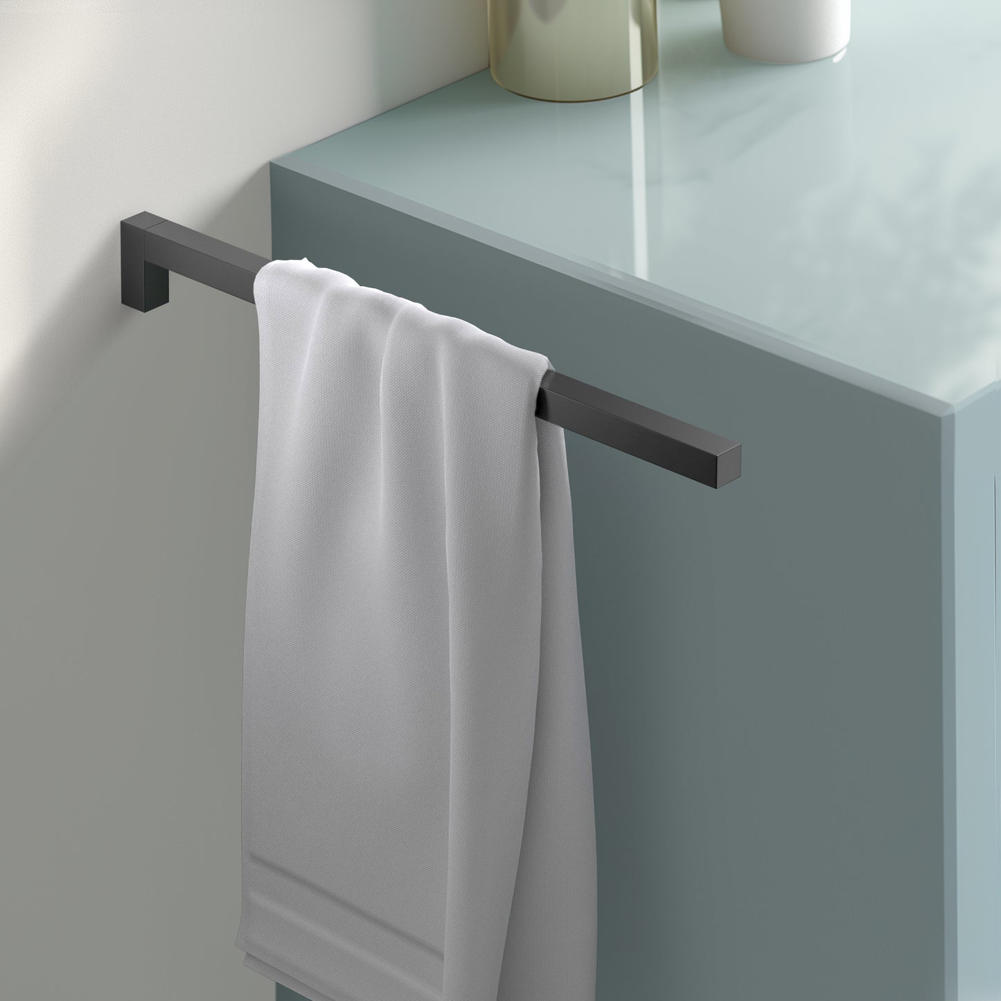 Aquavit Wall Mounted Space-Saving Towel Holder AA010081