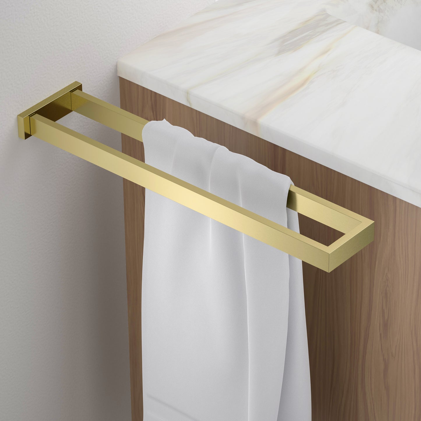 Aquavit Double Brass Construction Space-Saving Towel Holder AA010083