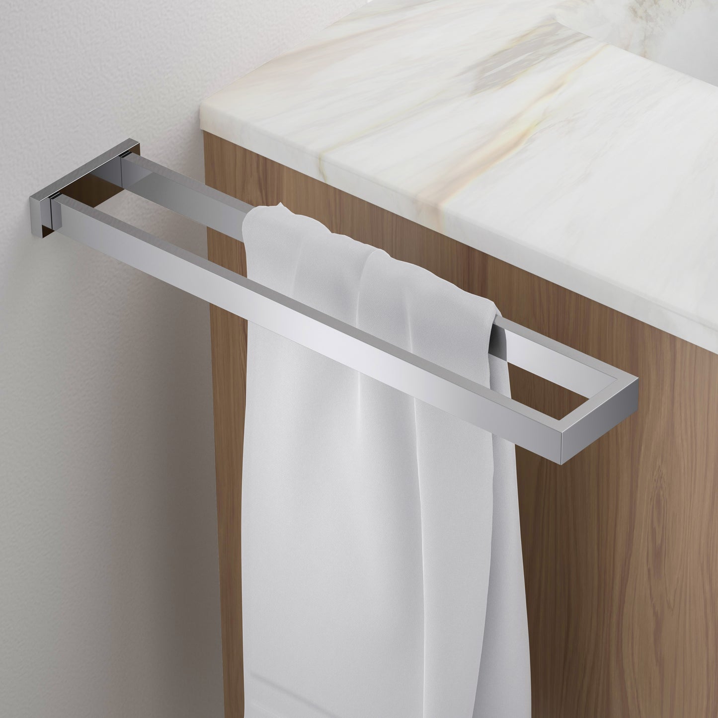Aquavit Double Brass Construction Space-Saving Towel Holder AA010083
