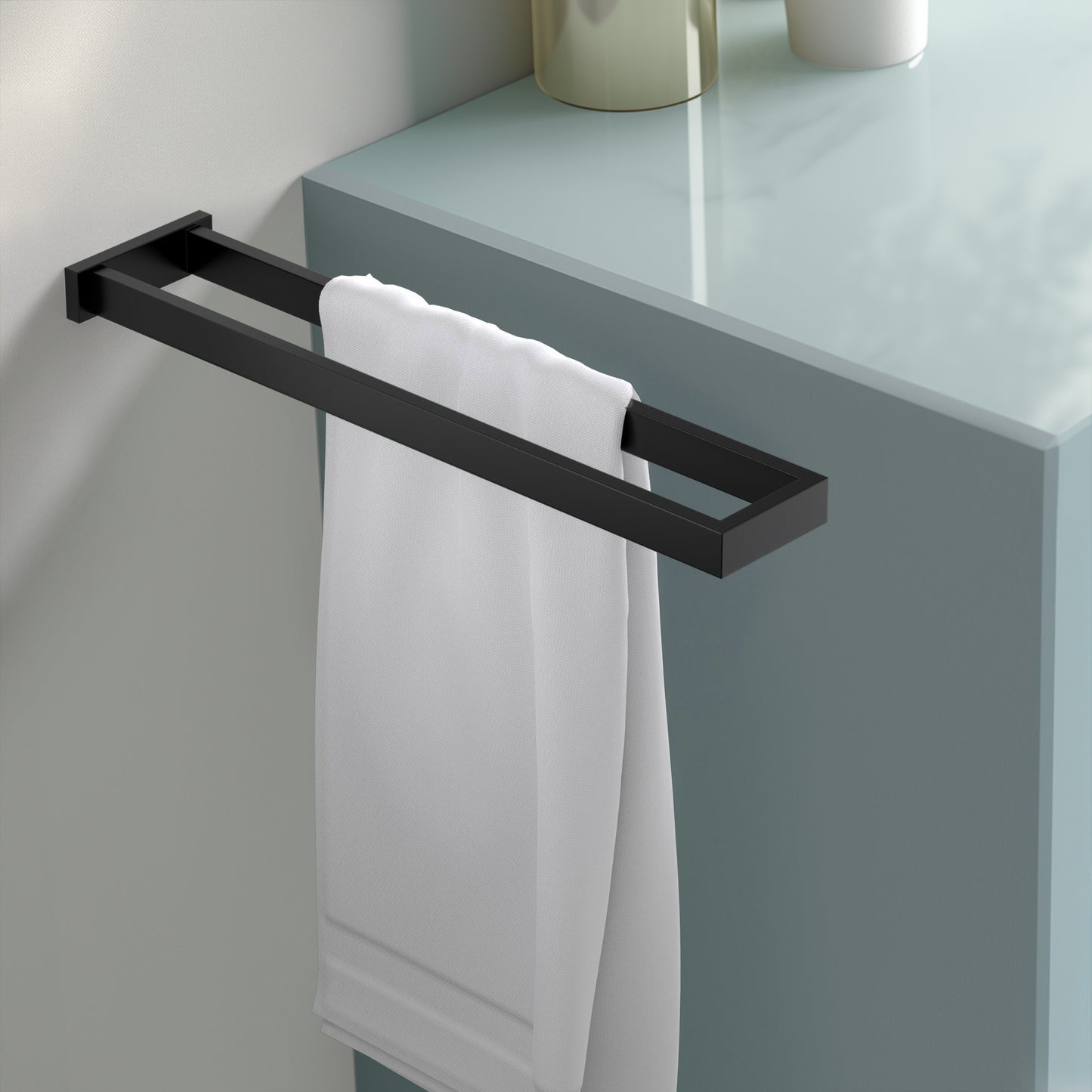 Aquavit Double Brass Construction Space-Saving Towel Holder AA010083