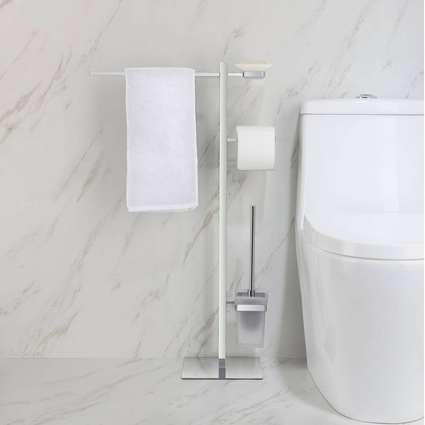 Elegant Floor standing 4 in 1 Bathroom accessories set AA010091
