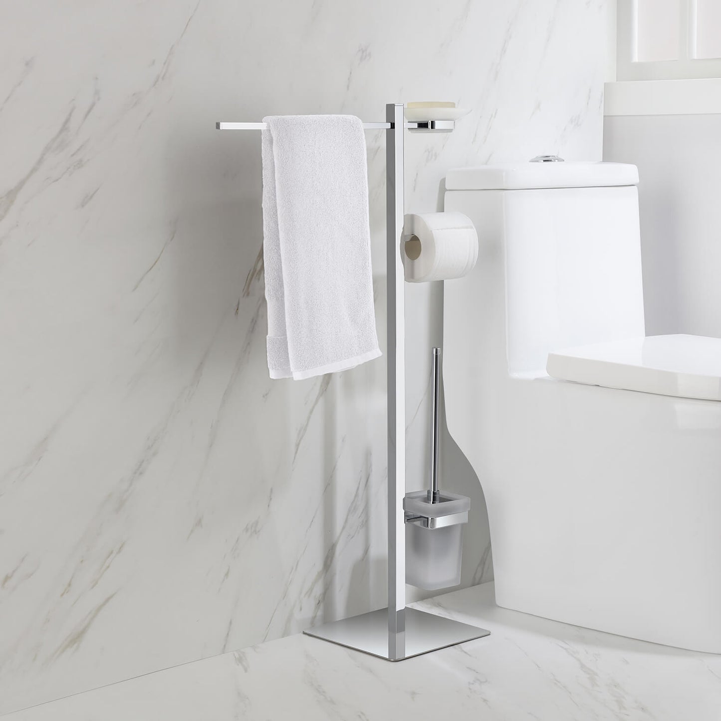 Elegant Floor standing 4 in 1 Bathroom accessories set AA010091