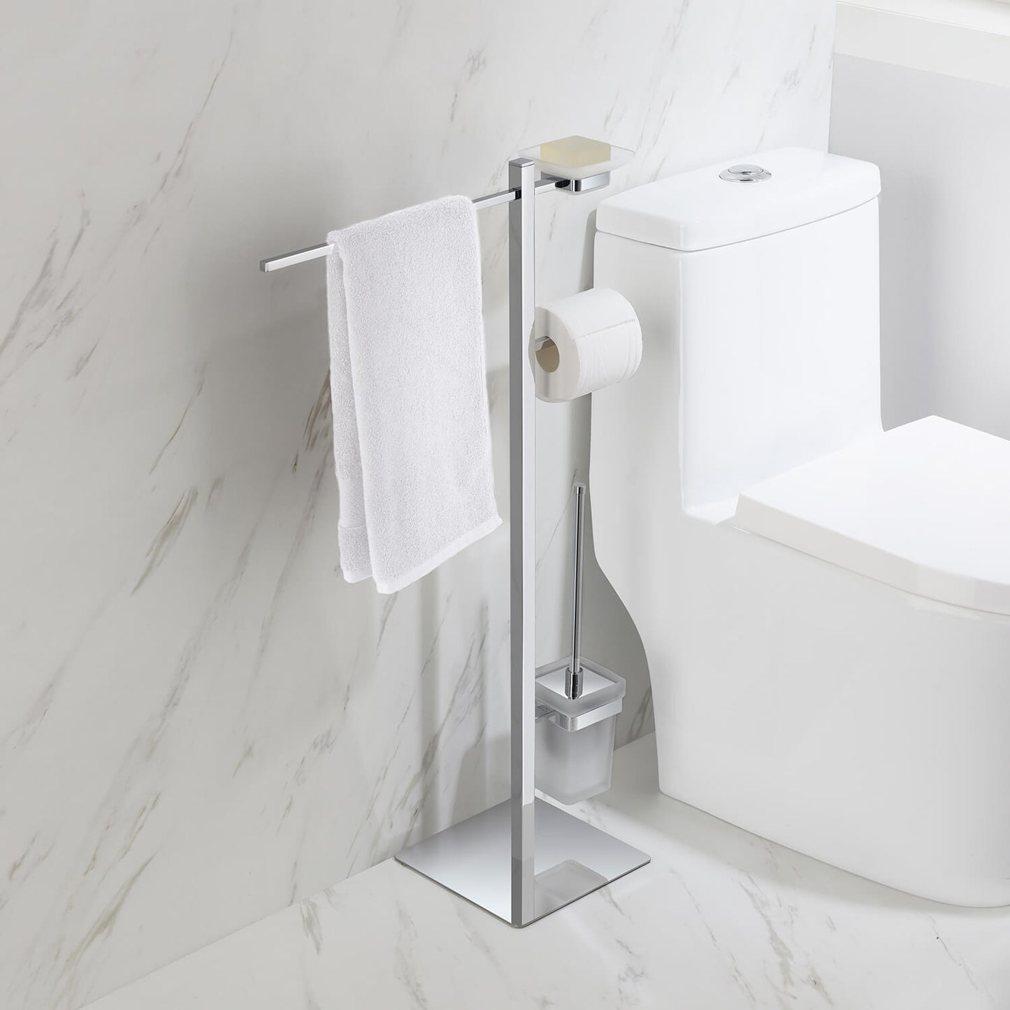 Elegant Floor standing 4 in 1 Bathroom accessories set AA010091