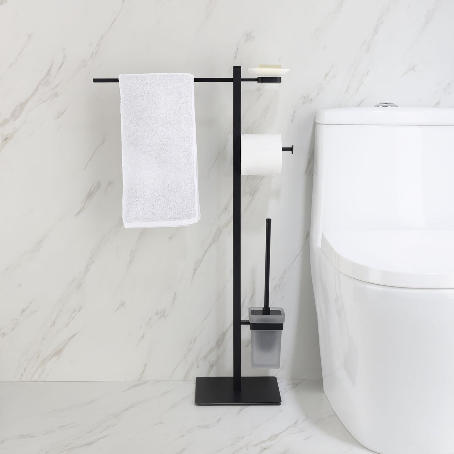 Elegant Floor standing 4 in 1 Bathroom accessories set AA010091
