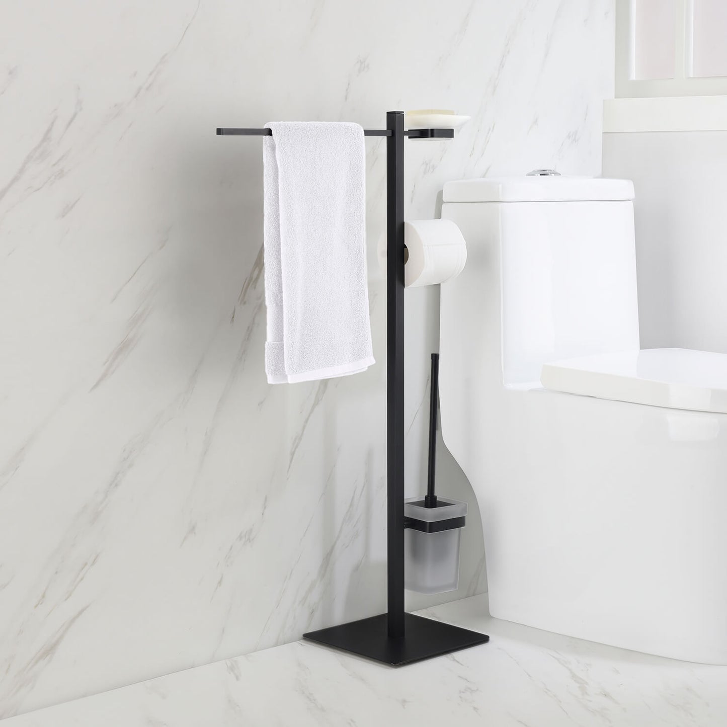 Elegant Floor standing 4 in 1 Bathroom accessories set AA010091