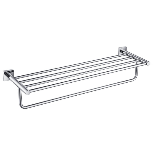 Brass Wall-Mounted Towel Rack with square flange AA020058